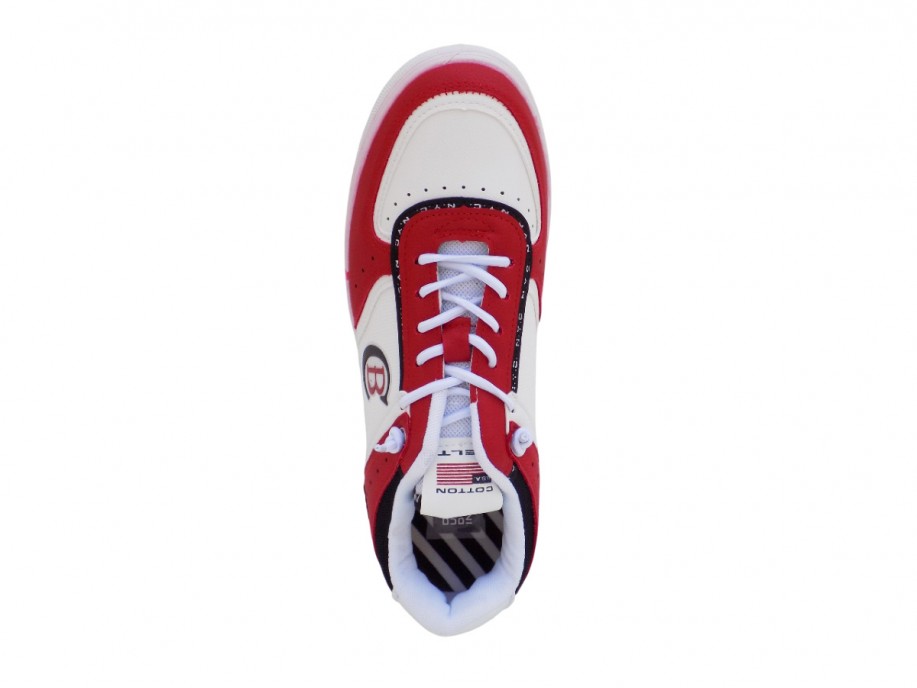 ΑΝΔΡΙΚΟ SNEAKER COTTON BELT CBM214543-WHITE ΑΝΔΡΙΚΟ SNEAKER COTTON BELT CBM214543-WHITE