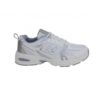  SNEAKER ATLANTA CC176-WHITE/SILVER