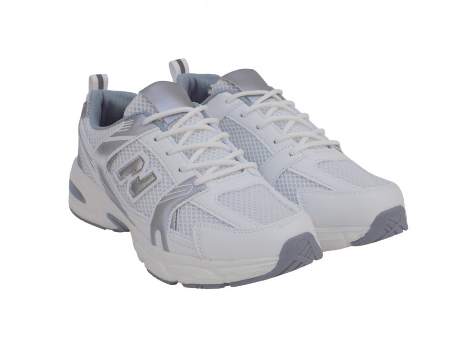  SNEAKER ATLANTA CC176-WHITE/SILVER