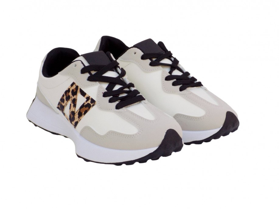 ΓΥΝΑΙΚΕΙΟ SNEAKER ATLANTA GB-600-WHITE-LEOPARD