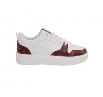 ΓΥΝΑΙΚΕΙΟ SNEAKER NABAN DH-16-WHITE/BROWN