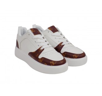 ΓΥΝΑΙΚΕΙΟ SNEAKER NABAN DH-16-WHITE/BROWN